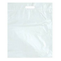 Stock Plastic Fold Over Die Cut Handle Bag (12" x 15")